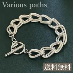 マンテルチェーン ブレスレット メキシカンジュエリー シルバー 重厚感 大ぶり