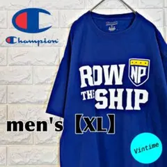 y457【Champion】プリントTシャツ【メンズM】レッド - メルカリ
