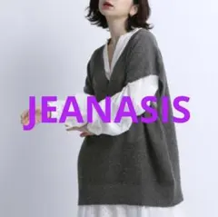 新品タグ付き JEANASIS【eL】Lily Yarn Big Vest