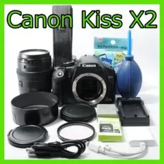 スポーツ観戦におすすめ✨Canon Kiss X2✨ダブルレンズ✨望遠レンズ