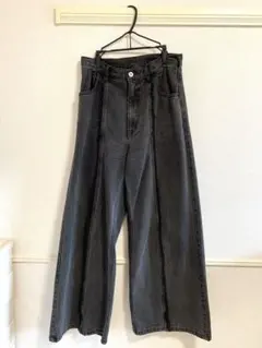Ray Beams デニムフリンジパンツ ブラックのサムネイル