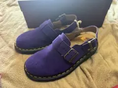 UK4 UK産 Dr.Martens JORGE MULES purple