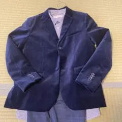 ZARA キッズスーツ　フォーマル　3点セット　上下紺色　140cm