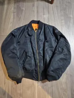 ALPHA ブラック MA-1 フライトジャケット