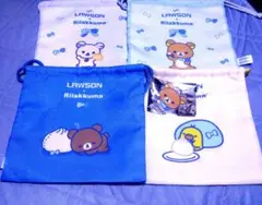 リラックマ× ローソン　一番くじ　F賞　G賞　巾着　アクリルキーホルダー