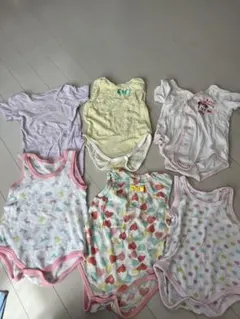 850円　70cm 肌着ロンパース6着セット