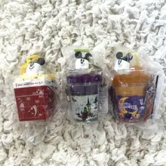 新品　ディズニー ミニスナックケース ハロウィン ゴーストミッキー ３点セット