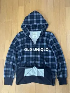 Y2K OLD UNIQLO hoodie ユニクロ　チェック　パーカー　平成