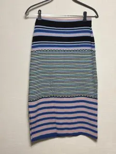 UNIQLO MARNI ニットスカート マルチボーダー Mサイズのサムネイル