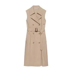 UNIQLO and JW ANDERSON リネンブレンドラペルワンピース