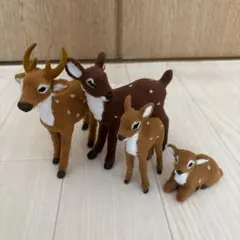 鹿のフィギュア　セット売り