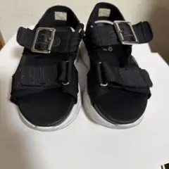 NUOVO Girl ブラックサンダル 16cm