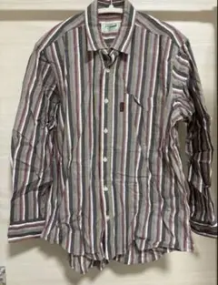 古着 Crocodile ストライプ長袖シャツ