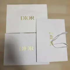 Dior ホワイトショップ袋 3枚セット　大