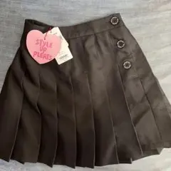 pipipi amario レピピアルマリオ　黒 プリーツスカート S