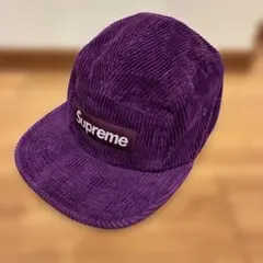 Supreme パープル コーデュロイキャップ