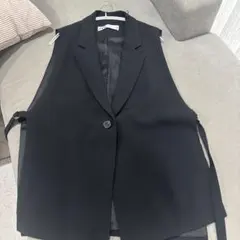 ZARA ブラック ジレEUR XL
