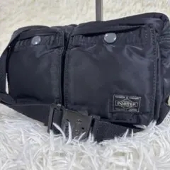 【美品✨】 PORTER タンカー ボディバッグ ナイロン コンパクト ブラック