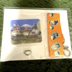 新品＊ゆるキャン△×コウペンちゃん　ハンドストラップ付きフォンタブ