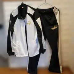 PUMA ジャージセット ブラック/ホワイト