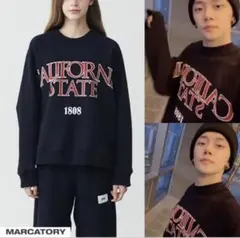 MARCATORY TXTヨンジュン着用 トレーナー ネイビー