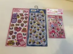 プチドロップステッカー(ミニオンズ)&たまもりシール&平成はっぴーフォン　セット