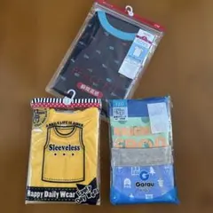 未使用 ボーイズ 下着セット 半袖 タンクトップ ブリーフパンツ110 120㎝