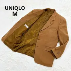 ユニクロ テーラードジャケット イタリア製生地 ウール混 ブラウン M 羽織