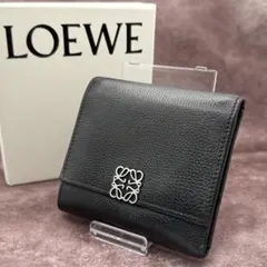 【極美品✨】LOEWEアナグラム トライフォールド ウォレット三つ折り　財布