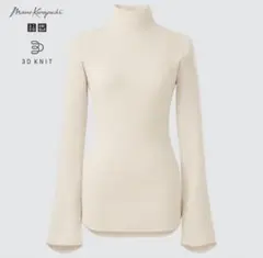 3Dリブハイネックセーター MameKurogouchi オフホワイト　XS