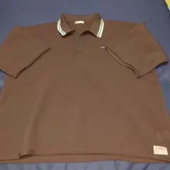 JaVa ブラウン ストライプポロシャツ