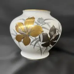 OKURA 花柄 陶器製花瓶 日本製 OKURA 花柄 陶器製花瓶 日本製