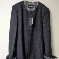 Giorgio Armani ダークグレー チェック柄 長袖ジャケットのサムネイル