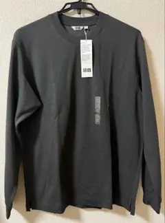 【UNIQLO U】エアリズムコットンクルーネックTシャツ グレー M ユニクロ