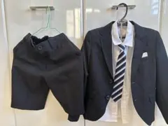 120 男の子　フォーマルセットアップ　スーツ　卒園式　入学式【オマケ付】