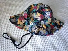 ◎美品◎ Kiu x Bleu Bleuet サファリハット フラワーキャット柄のサムネイル