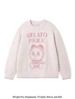 ジェラートピケ【ドラえもん】【レディース】ベビモコジャガードプルオーバー PNK
