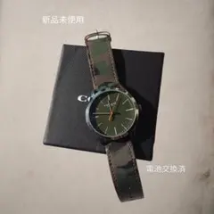 【新品・未使用・電池交換済】COACH メンズ　腕時計　ウオッチ カモ　純正付属のサムネイル