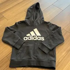 adidas フード付きパーカー サイズ110 黒