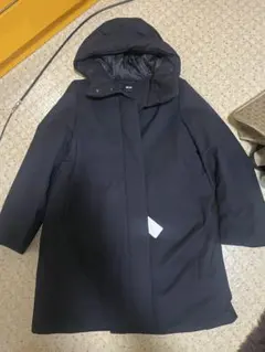 UNIQLO ユニクロハイブリッドダウンコクーンコート+ タグ付き　ネイビー