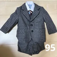 チェック柄 セレモニースーツ 95cm