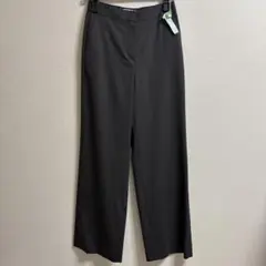 セオリーリュクス　美品　パンツ　ダークブラウン　無地　34号　きれいめ