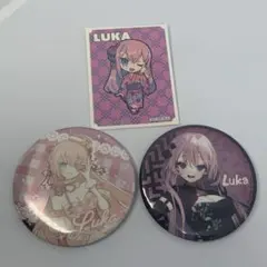 フラワーレトロルック 巡音ルカ 缶バッジ - メルカリ