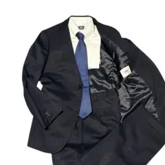 美品　タケオキクチ　スーツ　セットアップ　ブラック　ストライプ　 L相当