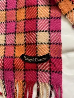 ウインターセール　Pinky&Dianne チェック柄マフラー