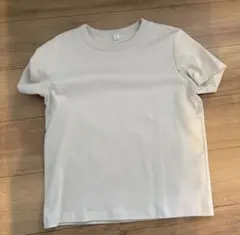 GU クルーネック 半袖Tシャツ ベージュ