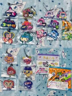 たまごっち1番くじ F賞 きらきらラバーチャーム 全20種 コンプリート タオル