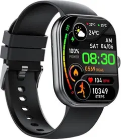 スマートウォッチiPhoneアンドロイド対応 大画面 通話機能防水 軽量 多機能