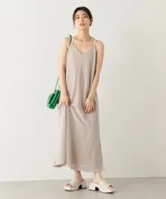 kastaneメランジメッシュキャミワンピース