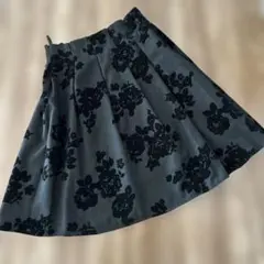 花柄フレアスカート M